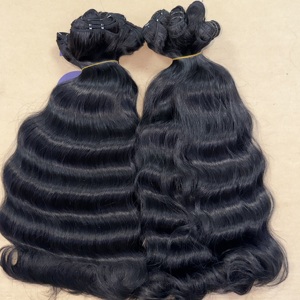 Paquete de Cabello Humano Natural Ondulado Virgen 613, Rizado Indio, Doble Trama a Máquina, Apto para Decoloración - Product Image 6