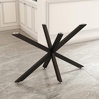 Pieds de meubles modernes pieds de table à manger en métal base de bureau robuste pour marbre verre bois dessus vente par correspondance emballage
