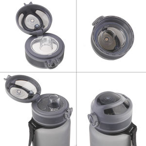 BPA Free 1000ML Sport palestra bottiglie d'<span class=keywords><strong>acqua</strong></span> di plastica 1 litro Fitness bere Sport tritano bottiglia con indicatore di <span class=keywords><strong>tempo</strong></span> - Product Image 4