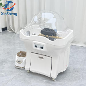 Mobiles <span class=keywords><strong>Shampoo</strong></span>-Becken mit 60-Liter-Wassertank-Lagerkopf Wasser <span class=keywords><strong>Shampoo</strong></span>-Schüssel Waschbecken Möbel für Friseursalon Beauty Spa-Anwendung - Product Image 2