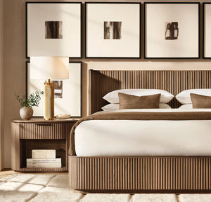 Luxury Home Furniture Bed <b>Frame</b> Wooden Beds Bedroom <b>Oak</b> GRE-V24003BD Bedroom Furniture GRE-V24003BD - Product Image 6