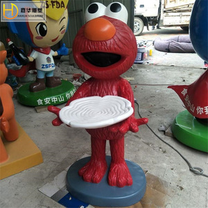 Escultura de Personaje de Dibujos Animados Jiahua, Adorno de Jardín Pintado en Fibra de Vidrio, Figura de Animal Independiente para Exteriores - Product Image 1