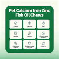Vente en gros usine : Comprimés multivitaminés pour animaux de compagnie (huile de poisson, lécithine, taurine, calcium, zinc, fer) pour chiens et chats, pour la peau et le pelage, marque privée