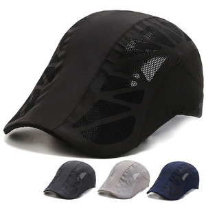 Cappello da Tennis estivo con Logo personalizzato retrò ad asciugatura rapida 100% cappello da sole in poliestere per la pesca in campeggio, ecc. - Product Image 1