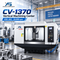 Centre d'usinage vertical CNC robuste XINSHUO 3 axes FANUC BT50 30 outils ATC, positionnement 0,012 mm, fraiseuse CV-1370