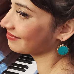 Boucles d'oreilles pendantes rondes en pierres précieuses pour femmes, boucles d'oreilles pendantes en laiton faites à la main avec des pierres naturelles, bijoux de mode en gros - Product Image 5