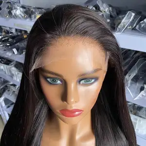 goodluck bleach blonde long glueless full hd lace wigs real skin frontal wig 250 density 36 inches 5x5 6x6 hd lace closure wig