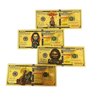Billetes Conmemorativos de Plástico con Lámina Dorada de Doble Cara, Estilo Anime Americano, Personalizados al por Mayor, con Diseño de Billetes de Dólar Americano para Niños - Product Image 2