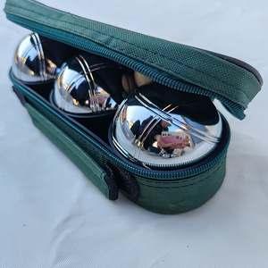 Ensemble <span class=keywords><strong>de</strong></span> 3 boules <span class=keywords><strong>de</strong></span> <span class=keywords><strong>pétanque</strong></span> chromées avec sac en tissu, vente en gros, <span class=keywords><strong>jeu</strong></span> <span class=keywords><strong>de</strong></span> boules <span class=keywords><strong>de</strong></span> pelouse française, <span class=keywords><strong>jeu</strong></span> <span class=keywords><strong>de</strong></span> bocce, <span class=keywords><strong>jeu</strong></span> <span class=keywords><strong>de</strong></span> plein air récréatif - Product Image 3