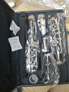 <span class=keywords><strong>Clarinete</strong></span> <span class=keywords><strong>de</strong></span> ébano, 17 k, Bb, tono Bb, 17 teclas, con llaves chapadas en plata (JCL-130) - Product Image 2