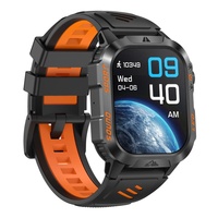 CR289 Reloj Inteligente para Hombre, Exterior, Batería Grande de 1200 mAh, Pantalla HD de 2.01'', Brújula, Resistente al Agua 3 ATM, Seguimiento de Salud, Deportivo
