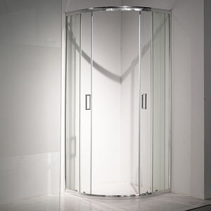 Usine Suez Produire Écran de douche coulissant en verre trempé Porte de douche incurvée pour hôtel - Product Image 1