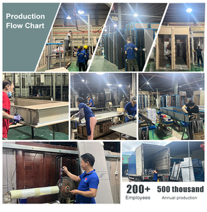 <span class=keywords><strong>Porte</strong></span> <span class=keywords><strong>coulissante</strong></span> en alliage d'aluminium et <span class=keywords><strong>bois</strong></span> avec ouverture latérale, finition thermolaquée étanche, durable pour chambre à coucher et usage domestique - Product Image 6