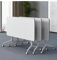 Bureaux de direction modernes, mobilier commercial, table de conférence pliable, table de formation pour le personnel, table de travail avec roulettes