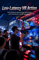 Funspace VR Thunder Elite, machine d'arcade VR à monnayeur, style Cyberpunk, pour 4 joueurs, 5 jeux, pour usage intérieur, maison et garderie