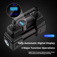 Pompe à air intelligente sans fil pour voiture avec affichage numérique, 12V, en ABS, jauge de pression des pneus et chargement USB