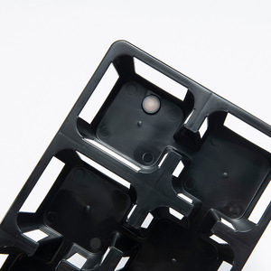 Plateau en plastique à 8 alvéoles, support pour pot de fleurs, boîte de pépinière transparente, plateau de germination pour plantes avec couvercle de base à dôme d'humidité - Product Image 4