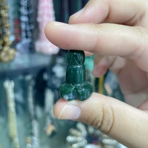 Vente en gros nouveauté artisanat en cristal de guérison sculpté à la main mélange de matériaux mini baguette de massage <span class=keywords><strong>pénis</strong></span> en cristal pour femme - Product Image 5