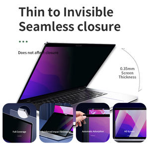 Nano marco pegamento mate antideslumbrante extraíble portátil <span class=keywords><strong>PET</strong></span> Protector de pantalla Filtro de privacidad al por mayor portátil Pantalla de privacidad para ordenador portátil - Product Image 3
