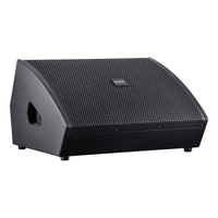 Enceinte de scène passive professionnelle en bois de 15 pouces pour événements et mariages, avec système d'écoute inversée 2.0 canaux stéréo 450W/1800W, pour installation au sol