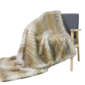 Hot Bán sofa sang trọng ghế Jacquard toca <span class=keywords><strong>Faux</strong></span> lông ném chăn cho mùa đông - Product Image 4