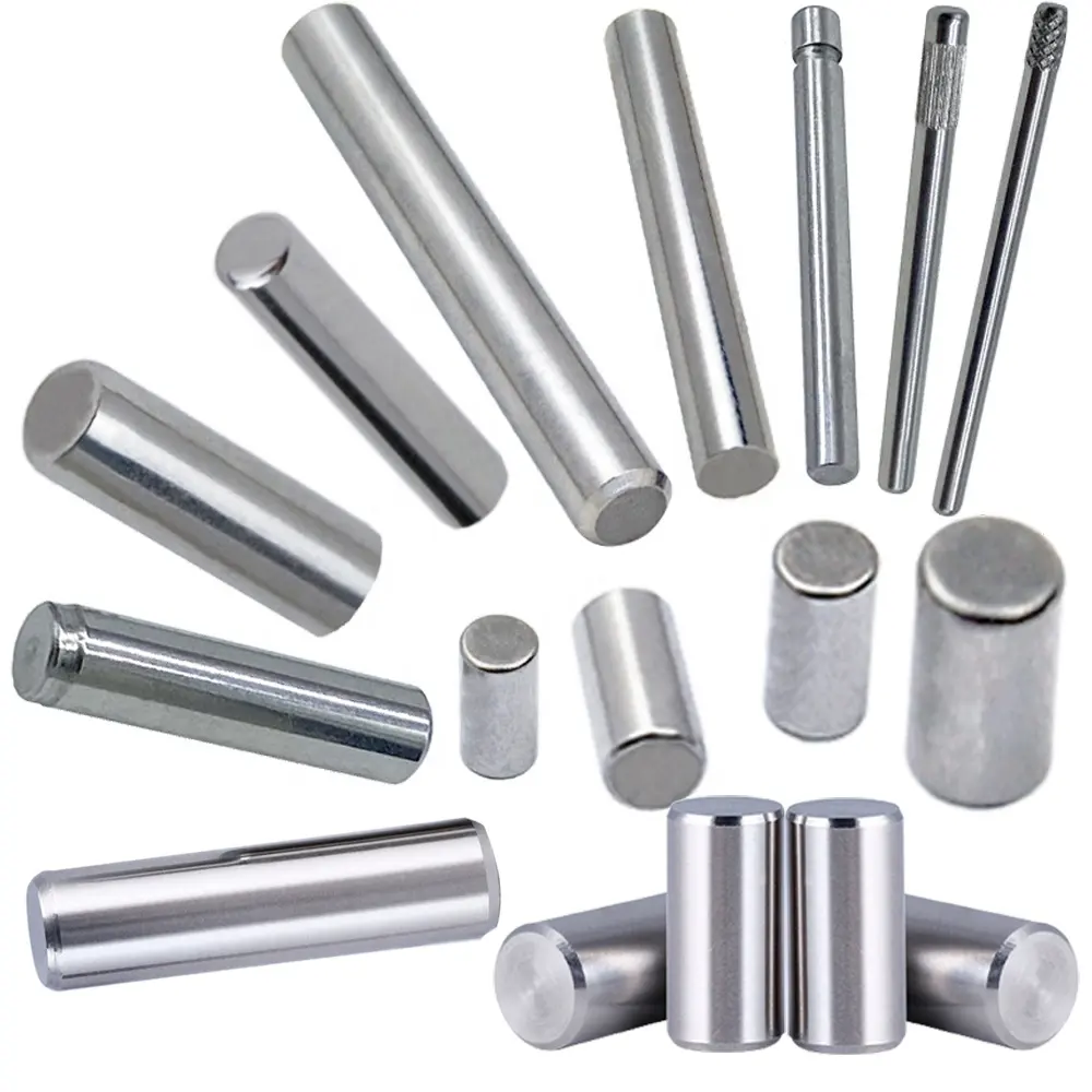 customized stainless steel cylindrical metal knurl dowel pins steel thread pin and shaft