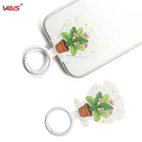 Sangle de téléphone en tissu tendance avec motif de dessin animé, support universel pour tour de cou de téléphone, connecteur