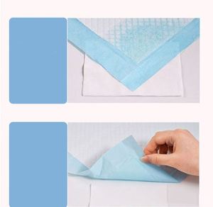แผ่นรองซับฉี่สัตว์เลี้ยงแบบแห้งเร็ว ขนาด 35x24 45x60 ซม. สีขาว ป้องกันการรั่วซึม 5 ชั้น สำหรับฝึกขับถ่าย - Product Image 6
