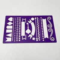 Pochoirs métalliques modernes personnalisés – Gabarits de sérigraphie gravés réutilisables pour Bullet Journal et projets d'artisanat DIY