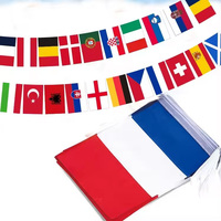 Fußball Fußball Fans hängen Dekoration National World Polyester 24 32 Länder Bunting String Flag