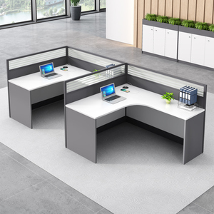 Modular Height Adjustable Modern Wooden Panel Marbling Texture Nail Table <b>Beauty</b> Spa Salon Office Workstation - Product Image 4