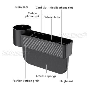1/2 PIÈCES Organisateur de rangement noir pour l'espace entre les sièges de voiture, boîte de rangement et organisateur de poche pour SUV, pour l'organisation et le rangement - Product Image 5