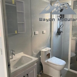 <span class=keywords><strong>Casa</strong></span> Prefabricada Expandible de Dos Alas Blancas Wayon con Ventanas Decorativas de Celosía para Villa en el Patio Trasero - Product Image 2