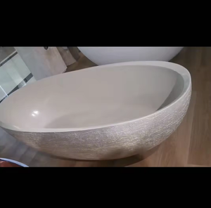 <span class=keywords><strong>Prix</strong></span> d'usine Vente en gros Couleur/taille/forme Baignoire personnalisée en travertin en pierre artificielle simple/double personne - Product Image 3