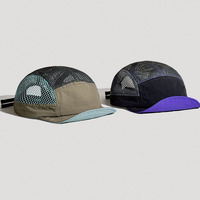 Gorra de Verano Personalizada con Bordado, Visera Plana, Secado Rápido, para Senderismo, Campamento, Deportes al Aire Libre, Malla Tropical, para Hombre