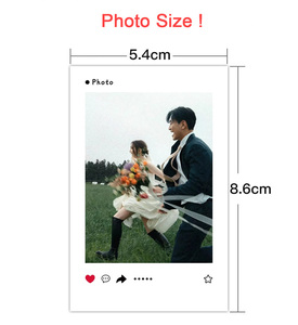 กรอบรูปแม่เหล็กสไตล์อินสตาแกรมแบบปรับแต่งได้ ขนาด 3 นิ้ว สำหรับติดตู้เย็น แบบสองหรือสามรูป - Product Image 6