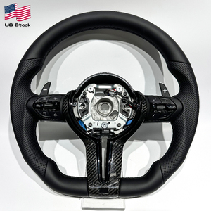 Volante de Cuero Completo de 3 Radios para <span class=keywords><strong>BMW</strong></span> F10 F22 F82 <span class=keywords><strong>F20</strong></span> F30 F32 M3 F80 M4 F82 M2 F87, Envío Gratis desde EE. UU. - Product Image 1