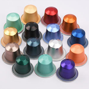 1000 pièces Options multicolores <span class=keywords><strong>Capsules</strong></span> de café en <span class=keywords><strong>aluminium</strong></span> vides dosettes de café compatibles expresso avec couvercles en feuille thermoscellée de Machine - Product Image 4