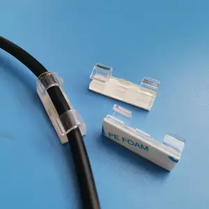 Clips de câble USB de bureau, gestion des cordons, 11x30mm, clips de câble auto-adhésifs