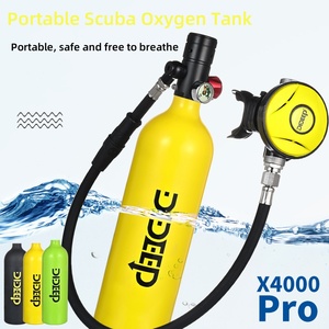 TOMITOMO TT-J190 - Juego de Cilindro de Oxígeno <span class=keywords><strong>para</strong></span> Buceo de Aluminio 6061 de Baja Presión de 1 Litro, 2.14 kg - Product Image 2