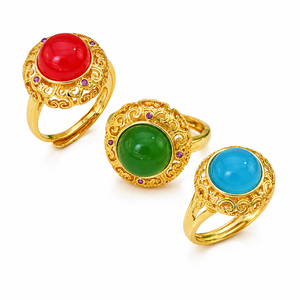 Anello retrò Court, gioiello da donna dal design classico per l'uso quotidiano - Product Image 1