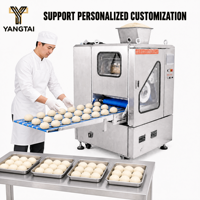 Machine combinée diviseuse et bouleuse de pâte, division et arrondissement en une seule unité, connexion en ligne pour ligne de production de pain en boulangerie