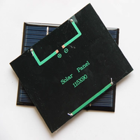 Panel surya silikon polikristalin 1.5W, ukuran kecil 18V modul PV sel surya 115*90MM untuk halaman cahaya Pendidikan Kit PERC