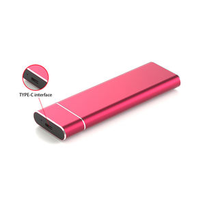M2 NGFF NVME Mobile SSD/HDD حاوية حمراء من سبائك الألومنيوم واجهة USB3 لأجهزة الكمبيوتر المحمول المكتبية التخزين الخارجي - Product Image 3