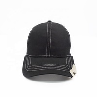 Cadeau de promotion personnalisé casquette de baseball maille camionneur chapeaux de baseball avec ouvre-bouteille de canette de bière en acier inoxydable