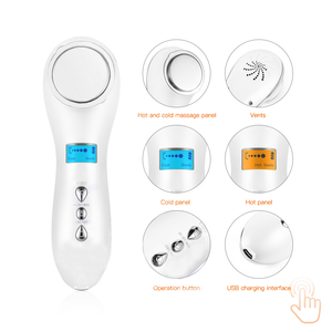 Máy làm đẹp nóng lạnh trẻ hóa da, dụng cụ massage mặt nóng lạnh, dụng cụ chăm sóc da mặt - Product Image 6