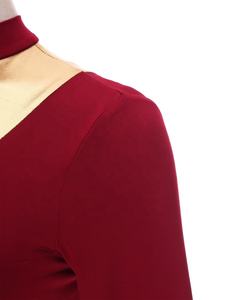 ชุดเต้นรำสำหรับผู้หญิงชุดเดรสกางเกงขากว้างชุดฝึกเต้นงานบอลรูมแบบมืออาชีพ - Product Image 4