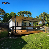 Maison modulaire en EPS personnalisable, étanche, 3 chambres, extensible, en conteneur, avec structure en acier, villa résidentielle de luxe