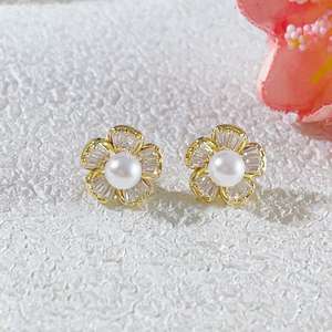 ชุดคามิเลียสุดสวยชุดแหวน3ชิ้นสร้อยคอต่างหูน้ำจืดคุณภาพสูง - Product Image 3