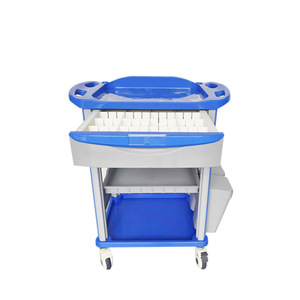 Kang Zhi Xing <b>ABS</b> Treatment Cart 750x480x940mm 3-Layer Medication Dispensing Trolley For Hospital Ward Use - Product Image 4